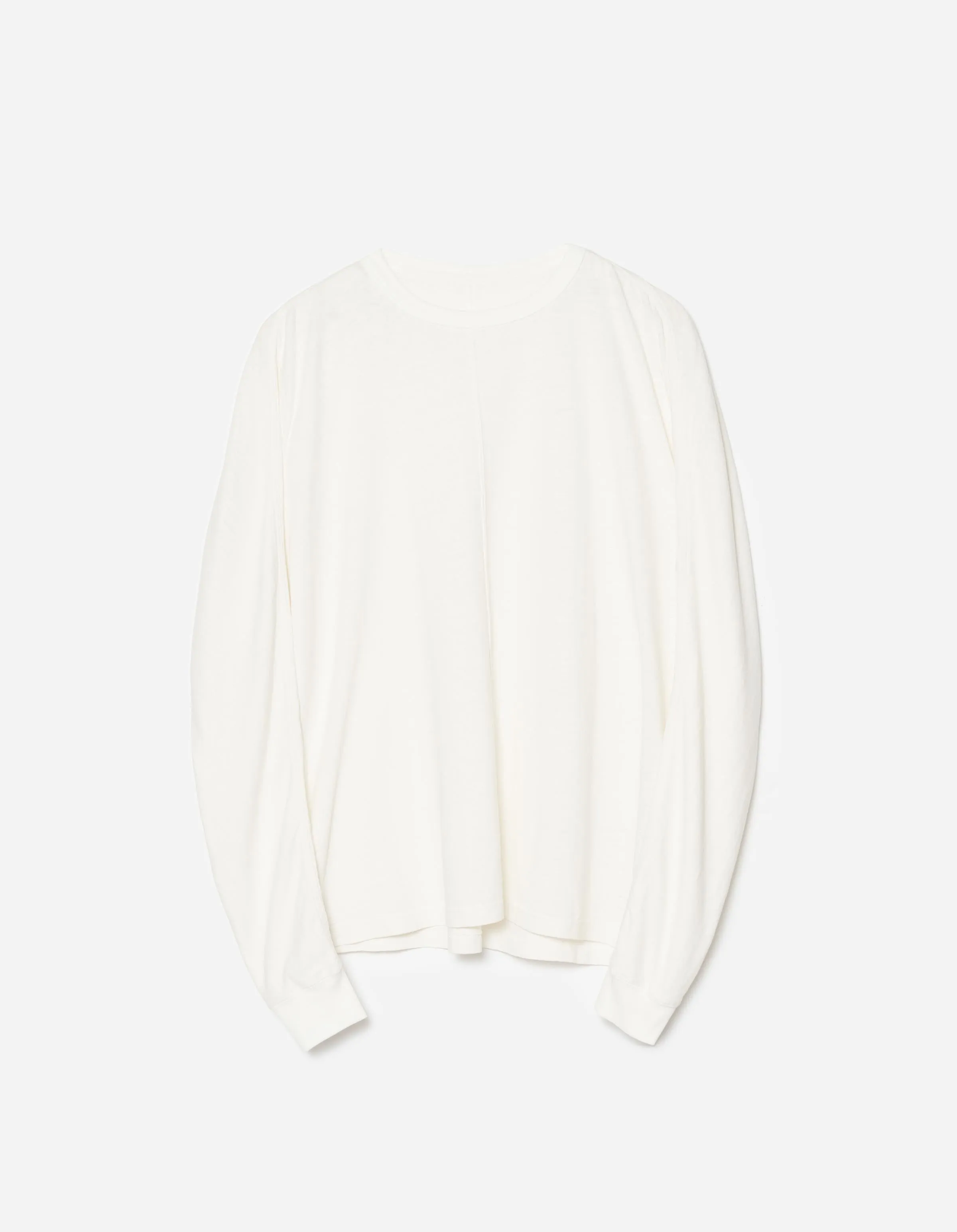 5245 Hemp Cross Oversized L/S T-Shirt White sold by Maharishi