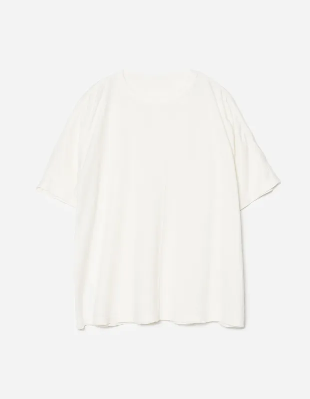5234 Hemp Cross Loose S/S T-Shirt White made by Maharishi