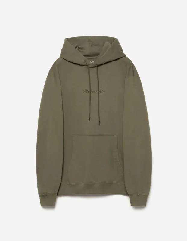 4622 Maharishi Organic Hooded Sweat Olive sold by Maharishi