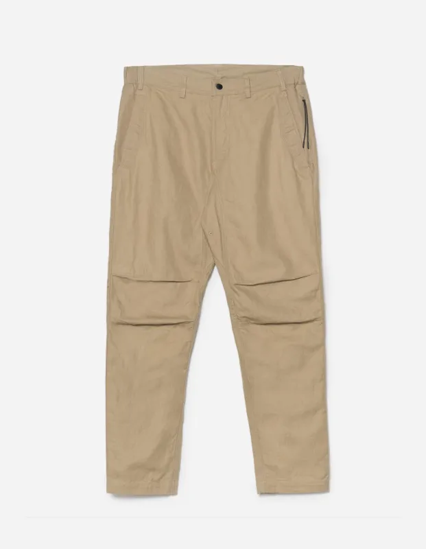 7024 MILTYPE Organic Custom Pants Sand sold by Maharishi