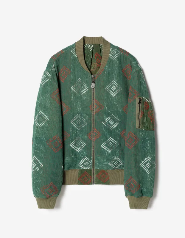 7178 Upcycled MA1 Jacket Olive made by Maharishi