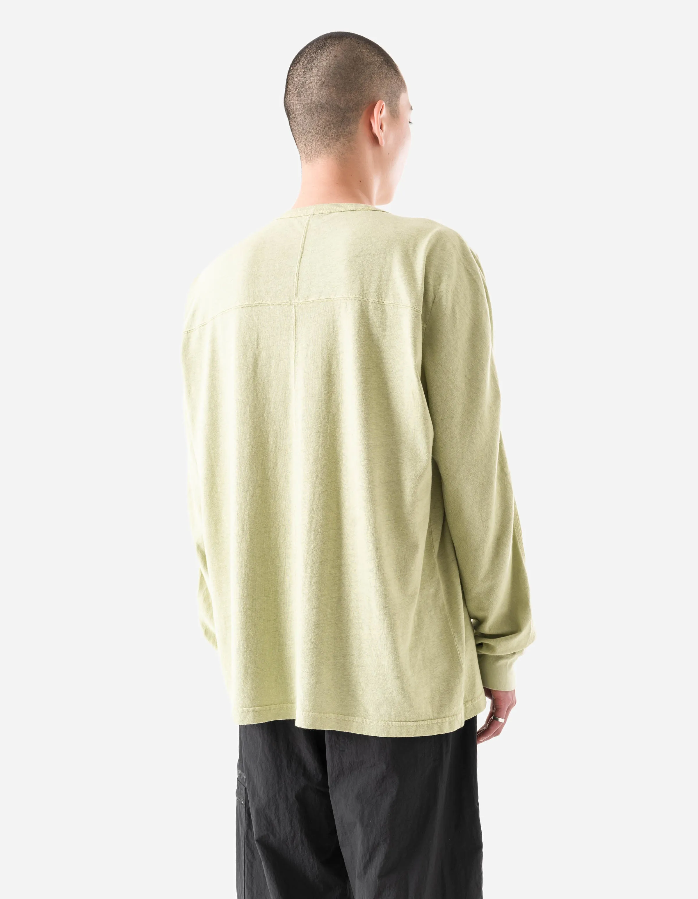 5245 Hemp Cross Loose L/S T-Shirt Moss Green sold by Maharishi product image thumbnail 3