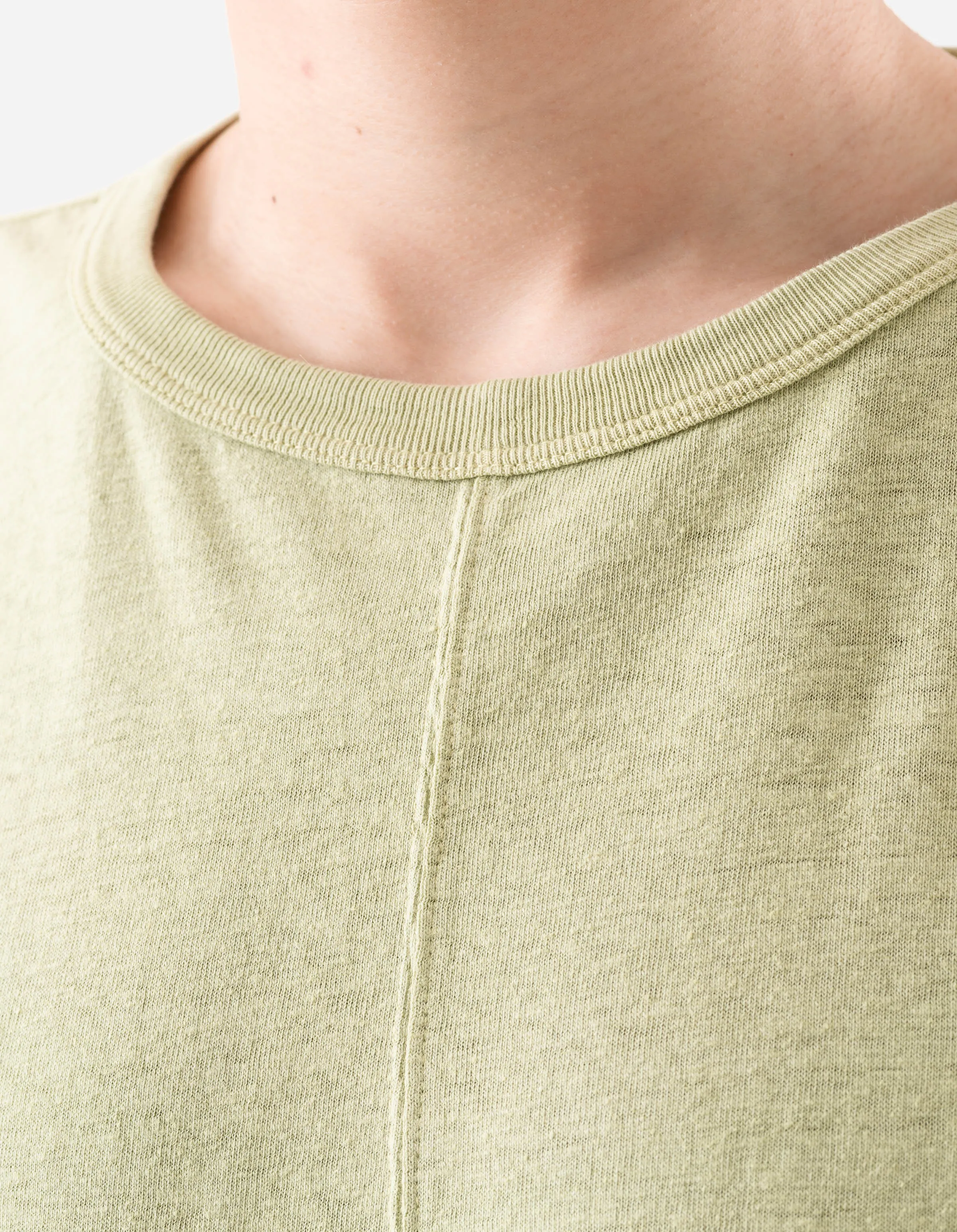 5245 Hemp Cross Loose L/S T-Shirt Moss Green sold by Maharishi product image thumbnail 4