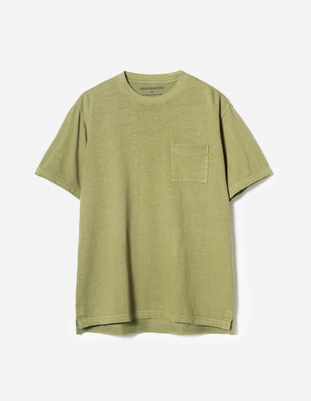 7209 Cotton Hemp S/S T-Shirt Olive OG-107F made by Maharishi