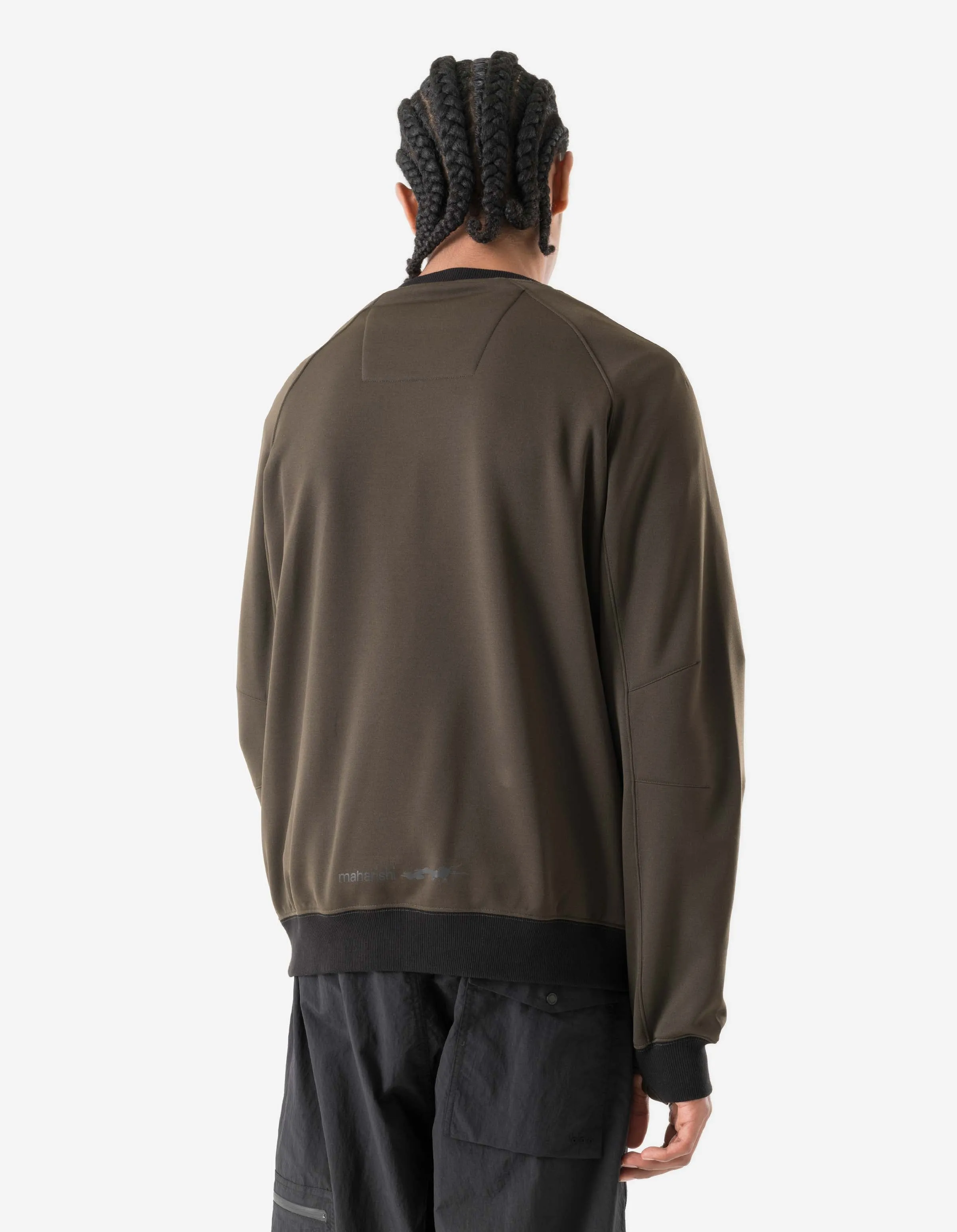 7202 Cordura Fleece Crew Sweat Brown sold by Maharishi product image thumbnail 2