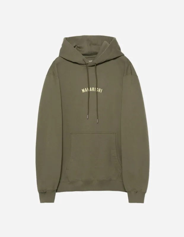 7287 Maharishi Organic Hooded Sweat Olive OG-107F sold by Maharishi