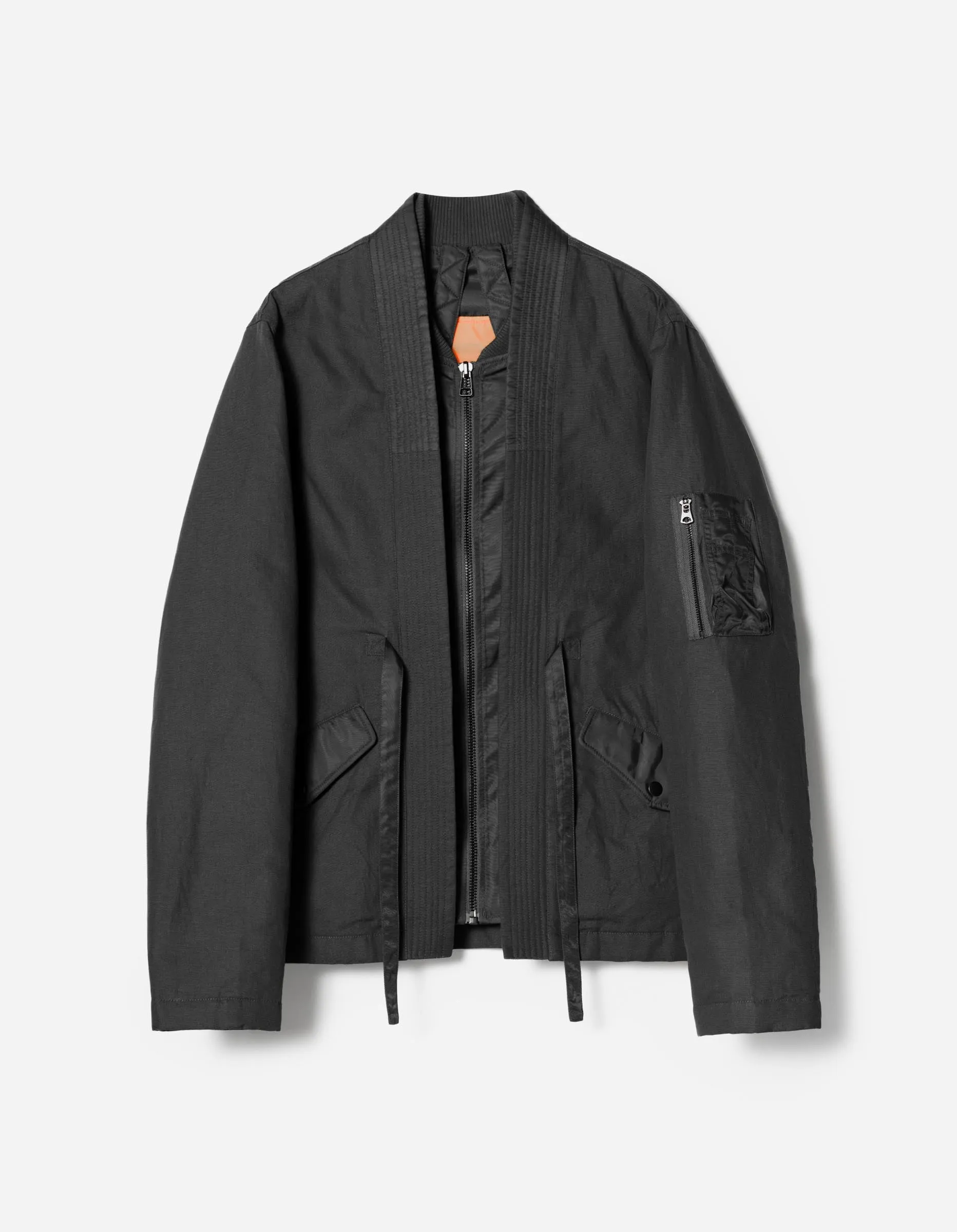 7213 Duality L2-B Flight Kimono Black sold by Maharishi