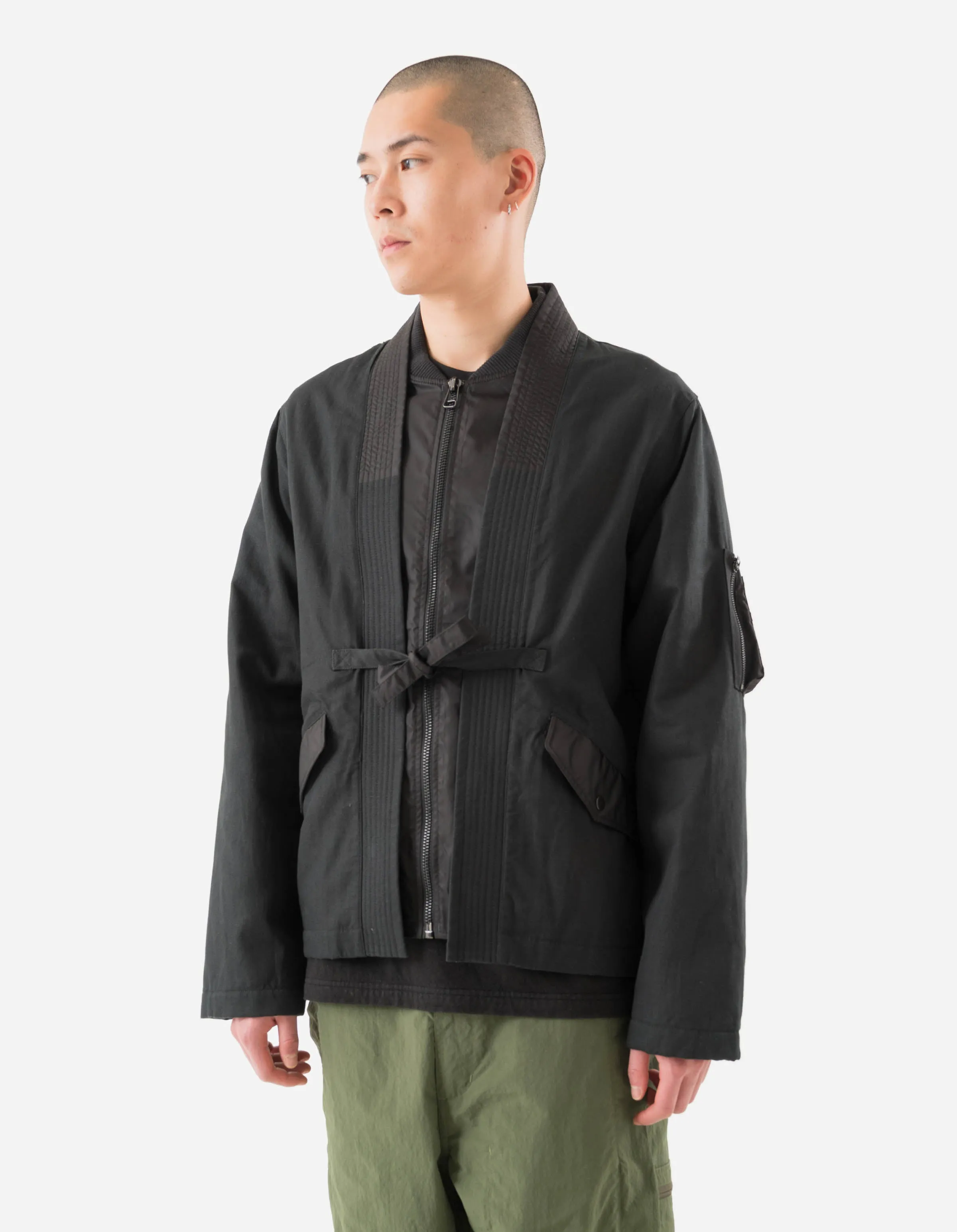 7213 Duality L2-B Flight Kimono Black sold by Maharishi product image thumbnail 3
