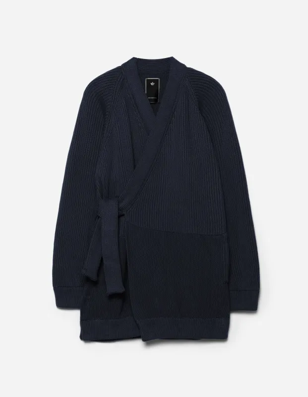 7272 Maharishi Knitted Kimono Navy sold by Maharishi