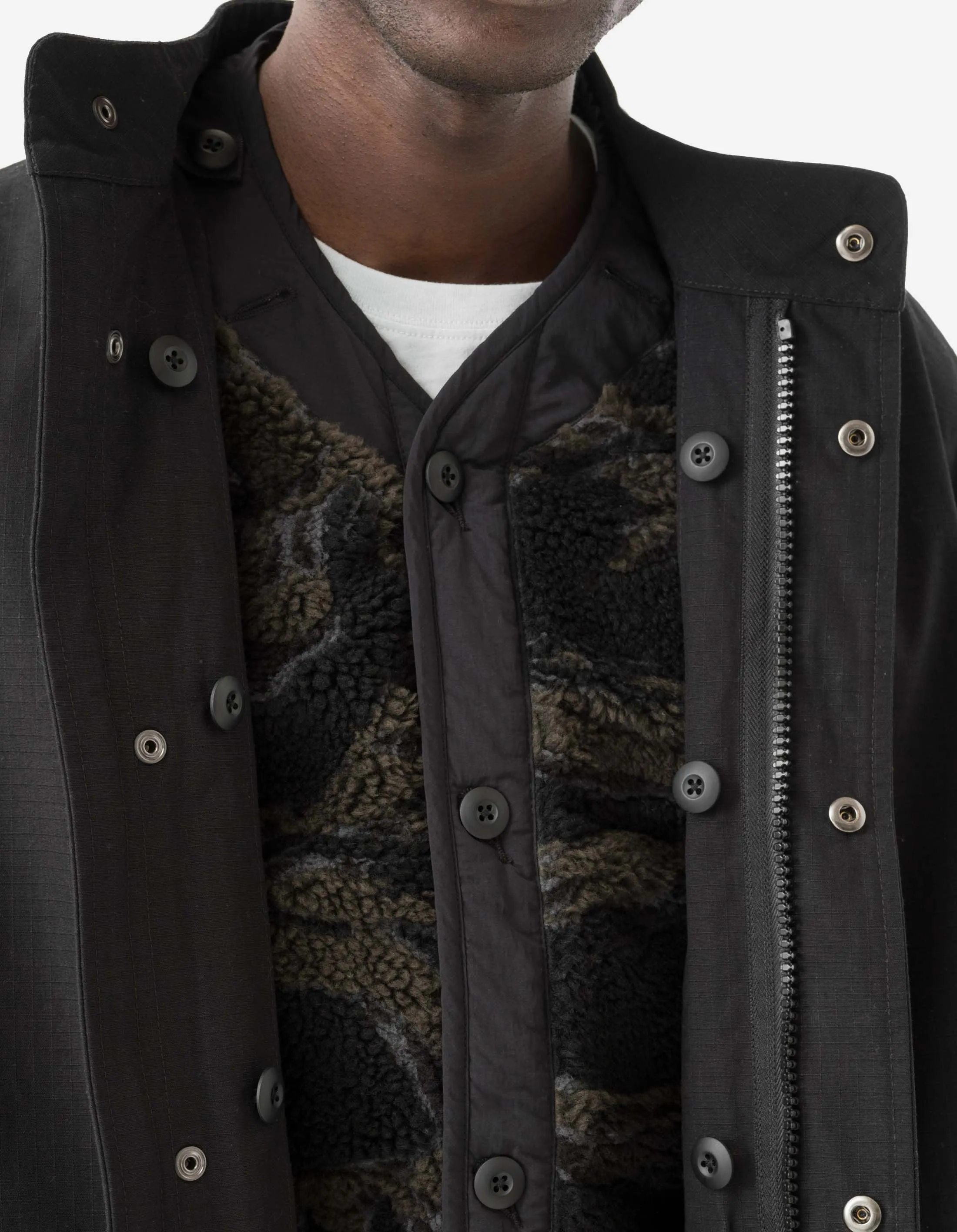 7107 ECWS Cordura® Fishtail Parka + Liner Black sold by Maharishi product image thumbnail 5