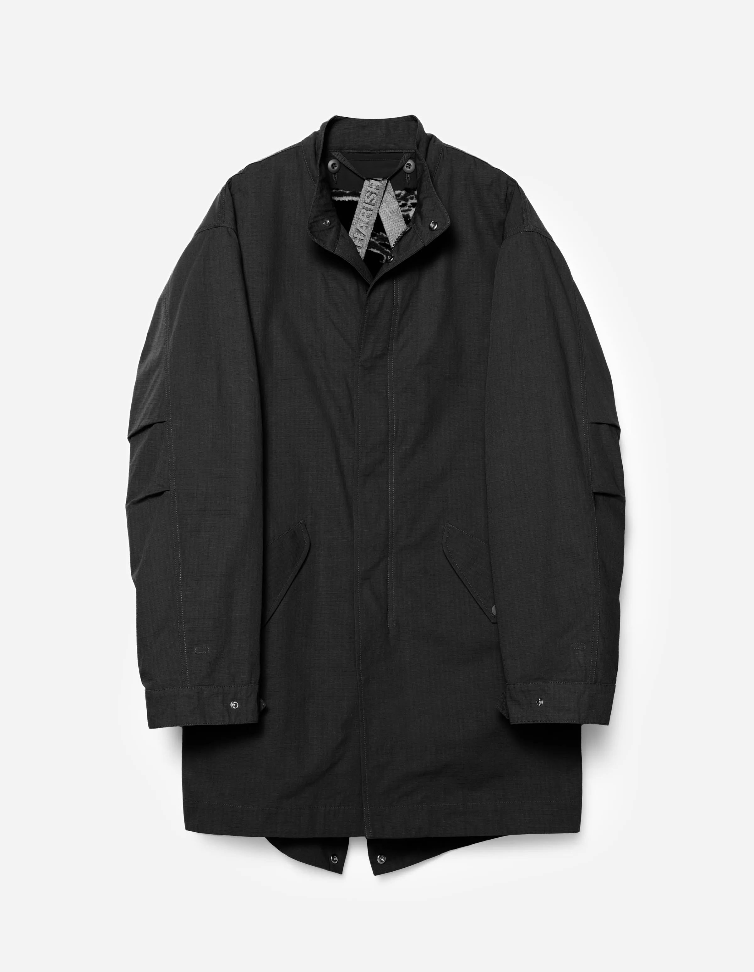 7107 ECWS Cordura® Fishtail Parka + Liner Black sold by Maharishi