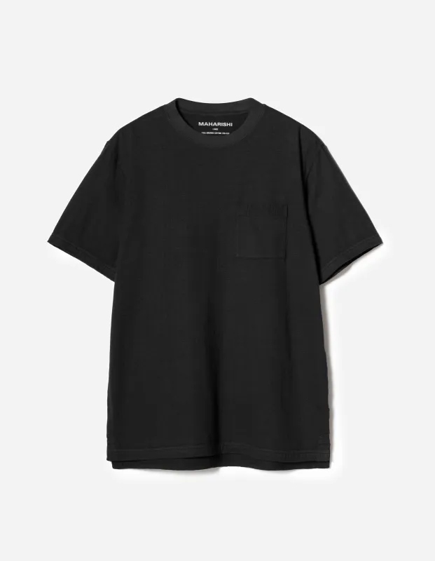 7209 Cotton Hemp S/S T-shirt Black made by Maharishi