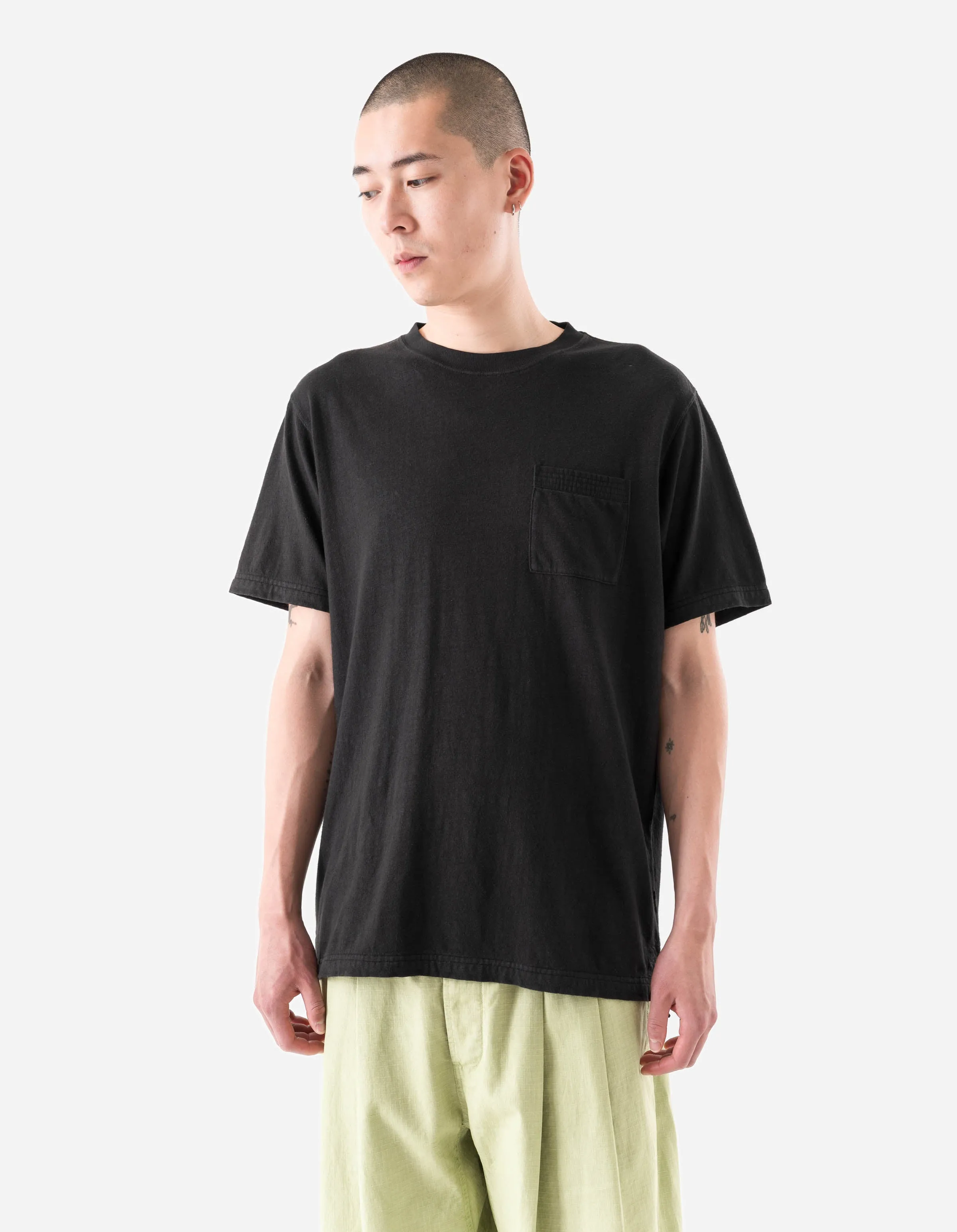 7209 Cotton Hemp S/S T-shirt Black sold by Maharishi product image thumbnail 2