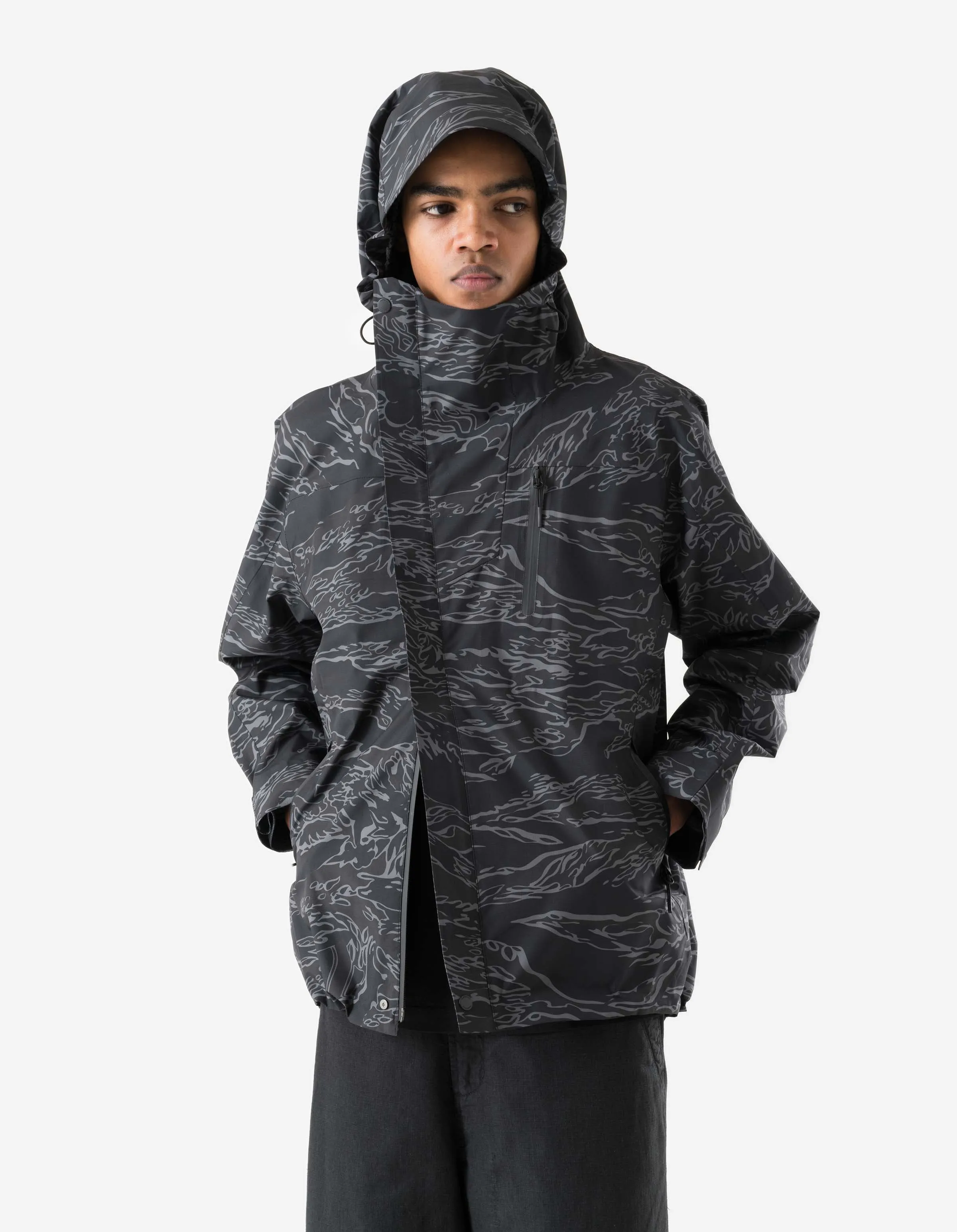 7274 Bonsai Tigerstripe Asym Parka Subdued Night sold by Maharishi product image thumbnail 2