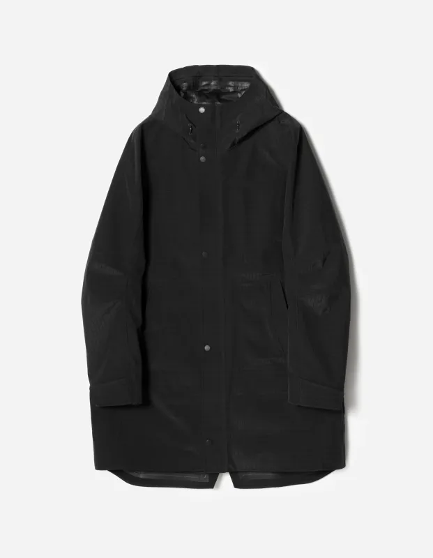 7200 Waterproof Tech Long Parka Black made by Maharishi