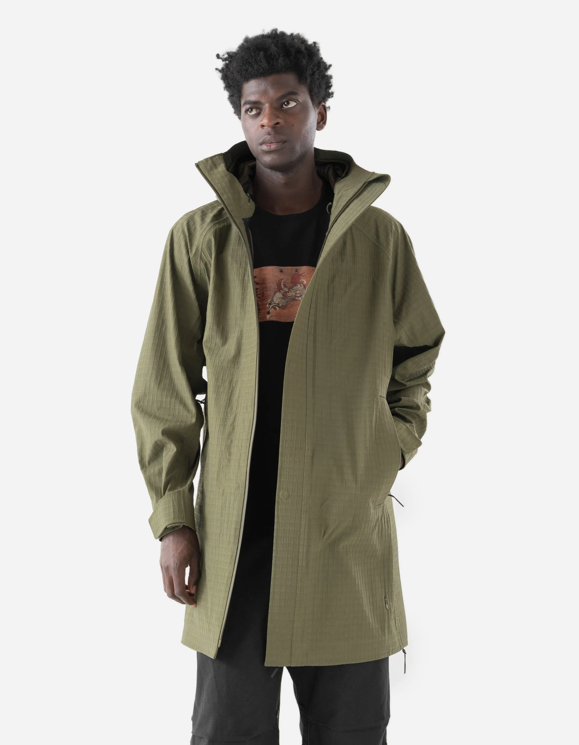 7200 Waterproof Tech Long Parka Olive OG-107F sold by Maharishi product image thumbnail 3