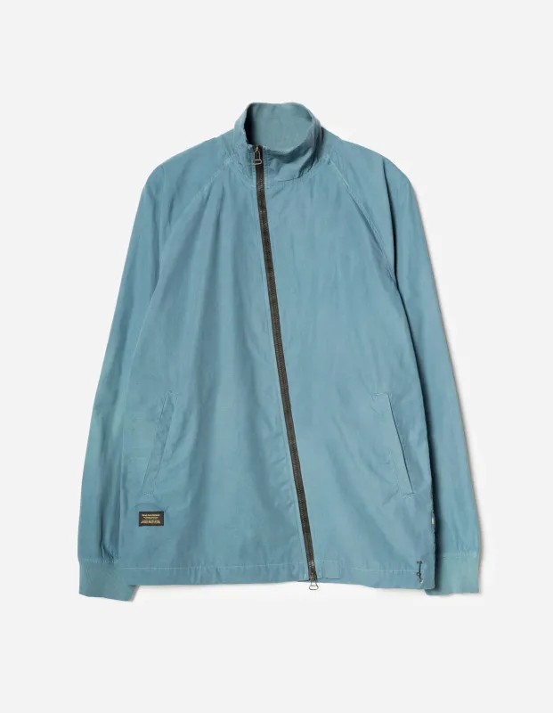 7412 Asym Woven Track Top Airforce Blue made by Maharishi