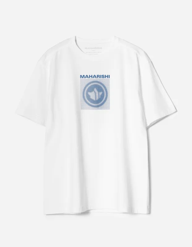 7370 Dot Temple S/S T-Shirt White sold by Maharishi