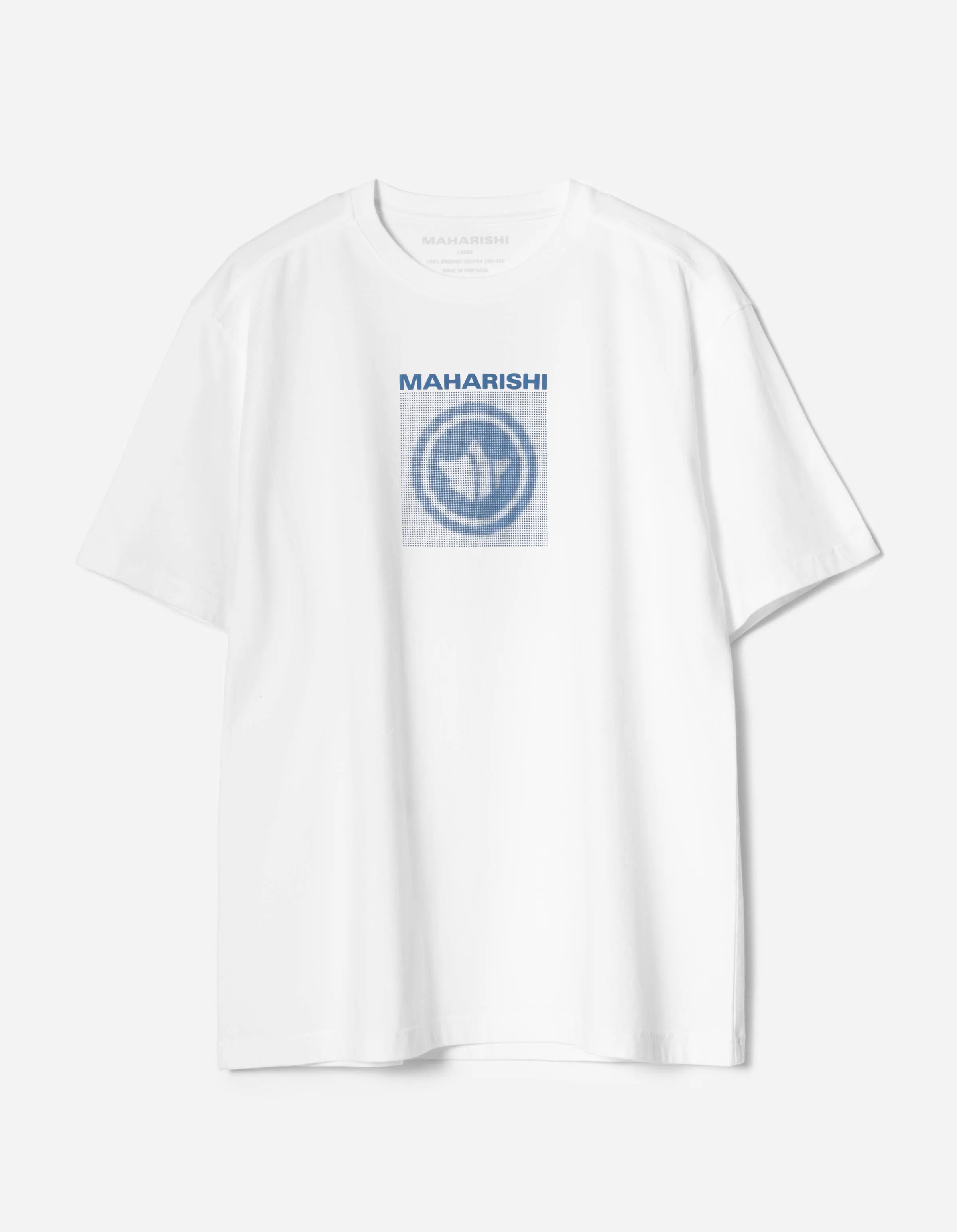 7370 Dot Temple S/S T-Shirt White sold by Maharishi