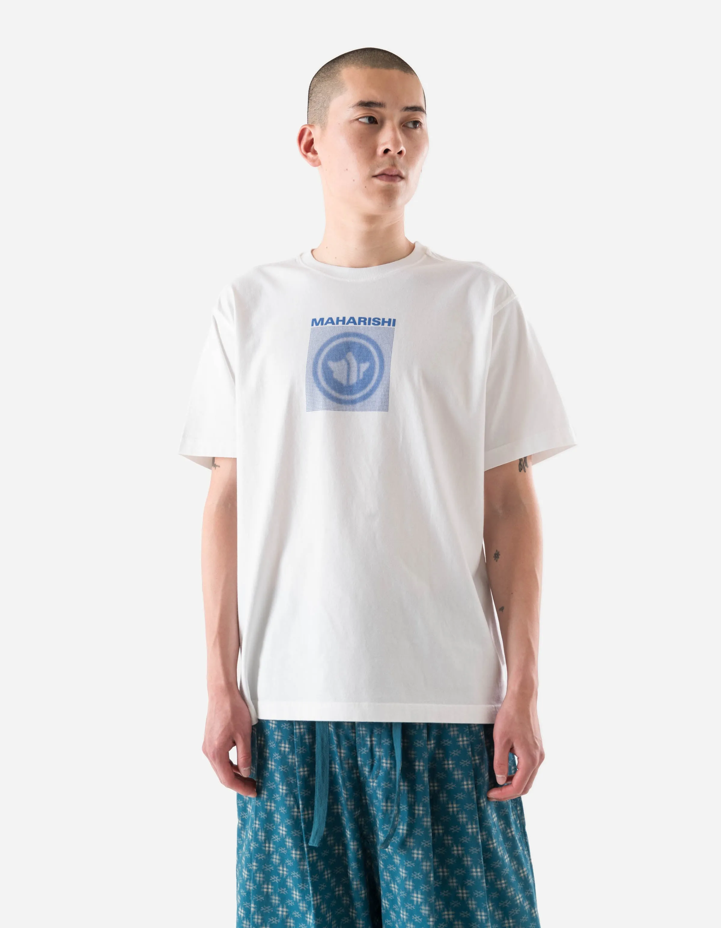 7370 Dot Temple S/S T-Shirt White sold by Maharishi product image thumbnail 2