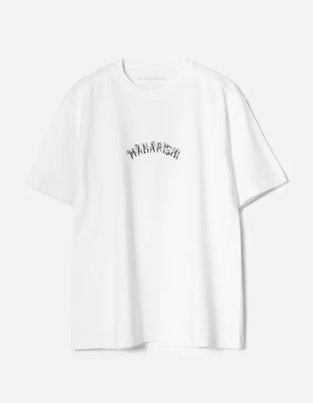 7391 Sakura S/S T-Shirt White made by Maharishi