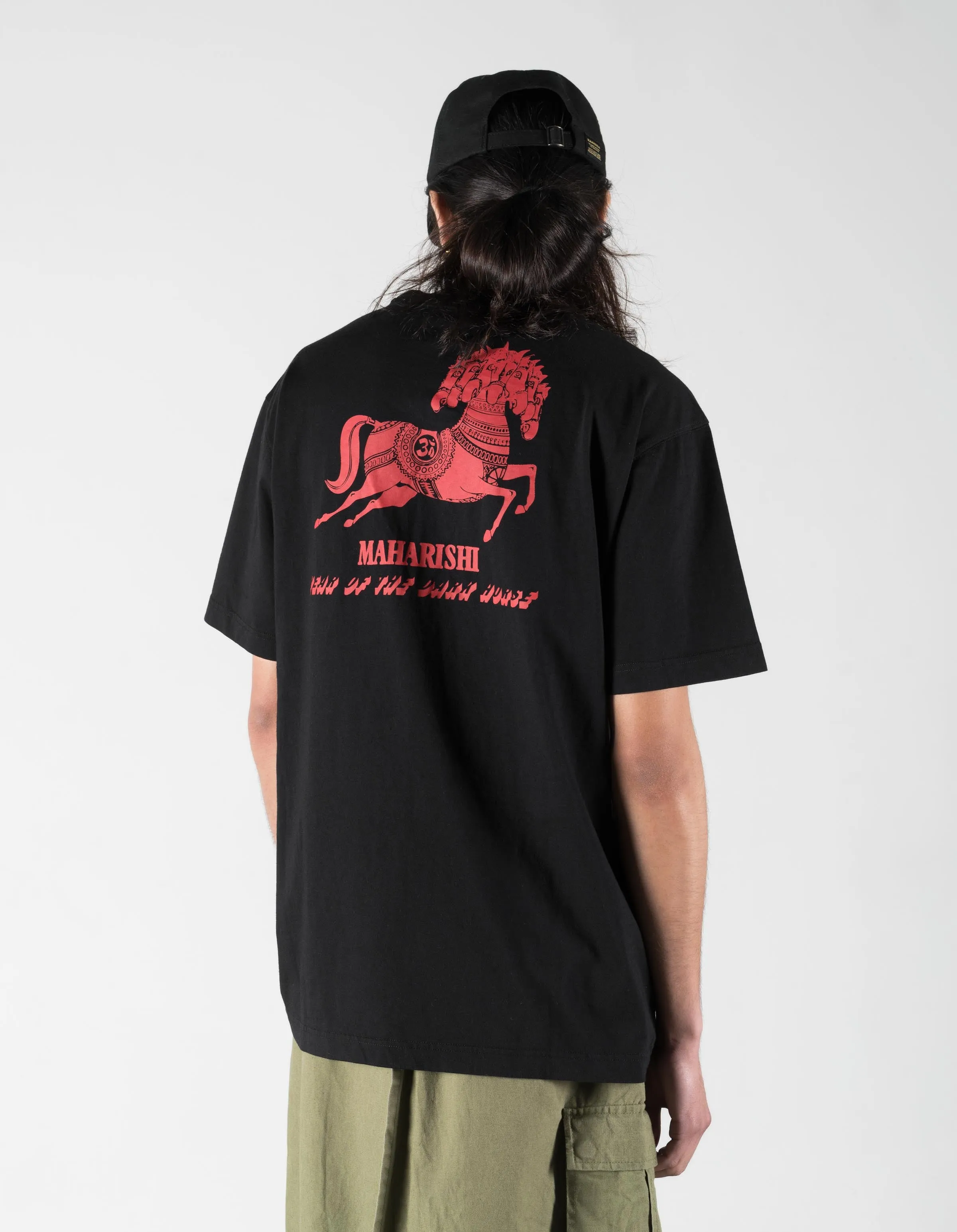 7463 Year of the Dark Horse S/S T-Shirt Black sold by Maharishi product image thumbnail 4