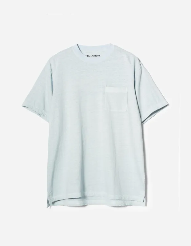 7209 Cotton Hemp S/S Tee Light Blue made by Maharishi