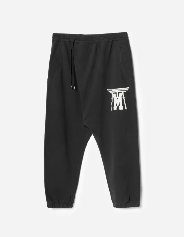 7246 Okinawa Vintage Asym Sweatpant Black sold by Maharishi
