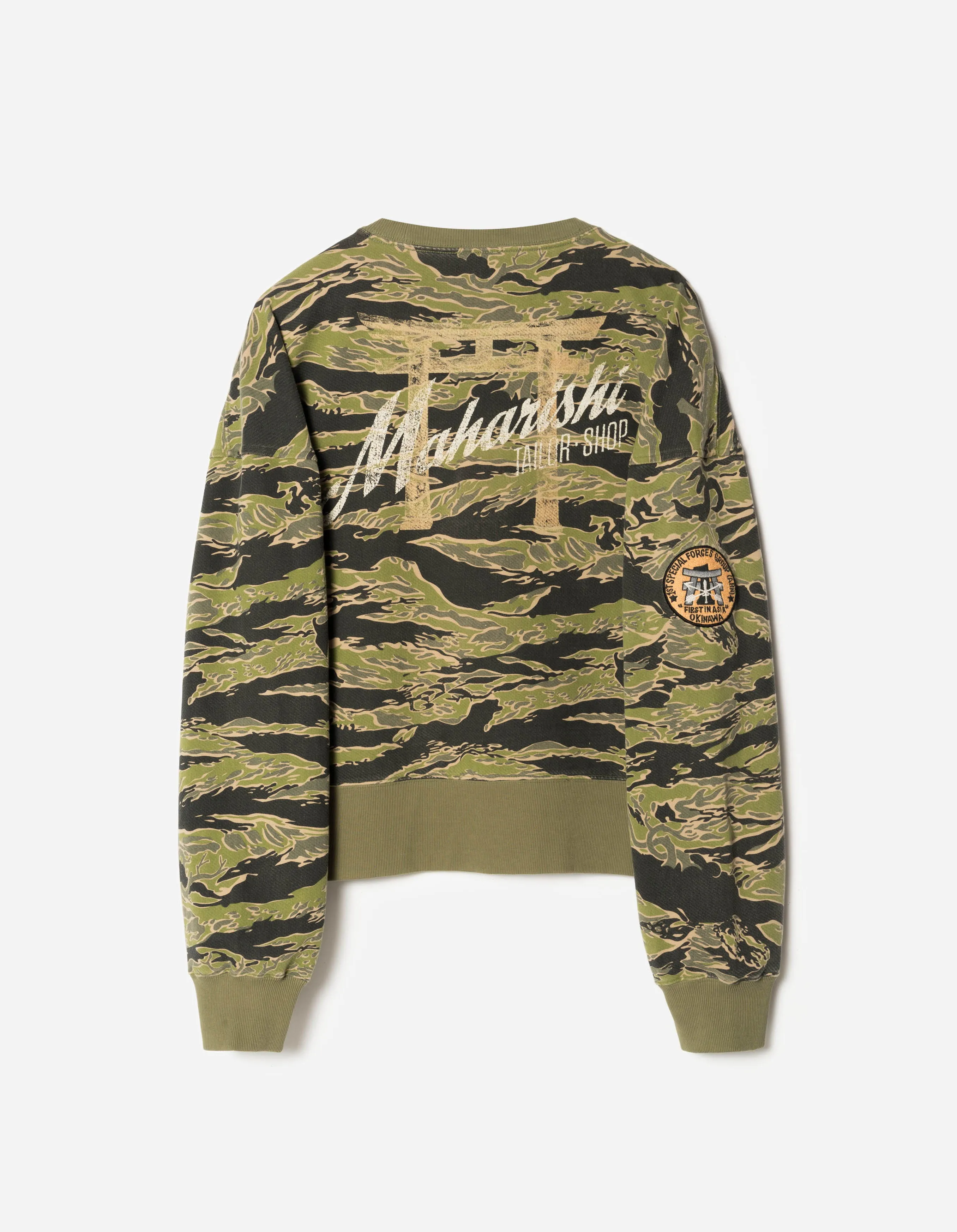 7245 Okinawa Vintage Crew Sweat John Wayne Colourway sold by Maharishi