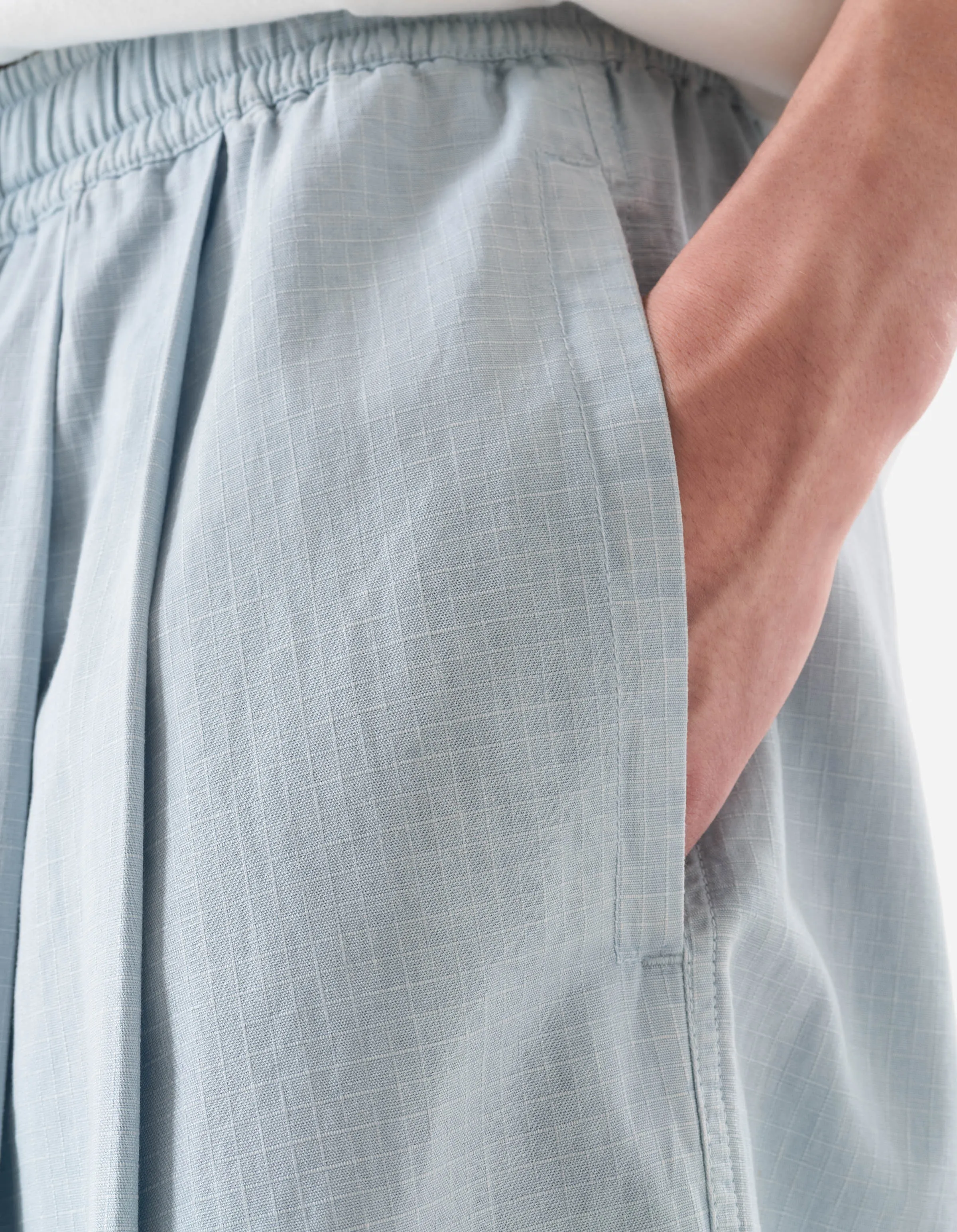 7319 Hemp Ripstop Pleated Trousers Light Blue sold by Maharishi product image thumbnail 4