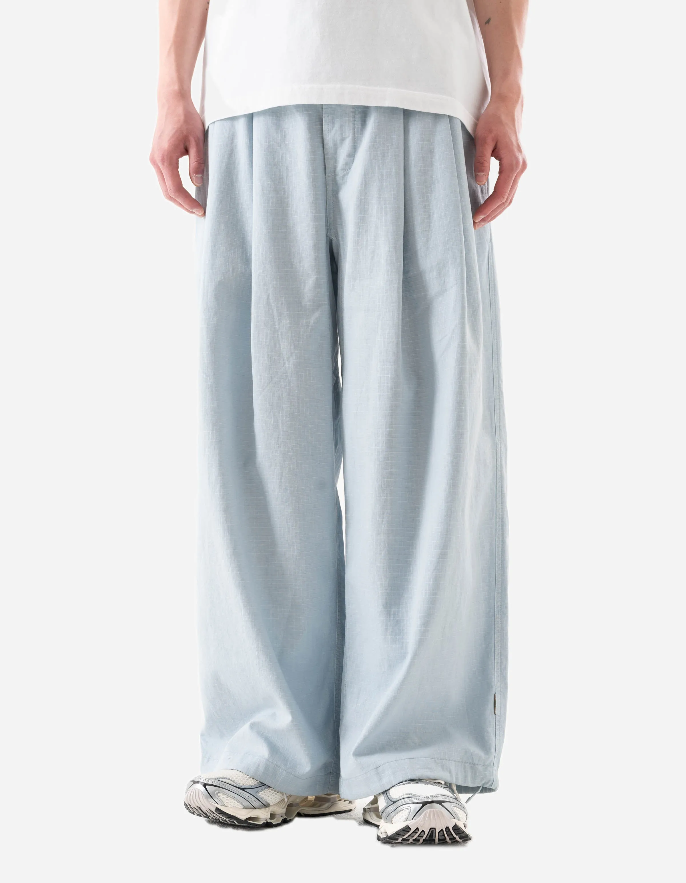 7319 Hemp Ripstop Pleated Trousers Light Blue sold by Maharishi product image thumbnail 2