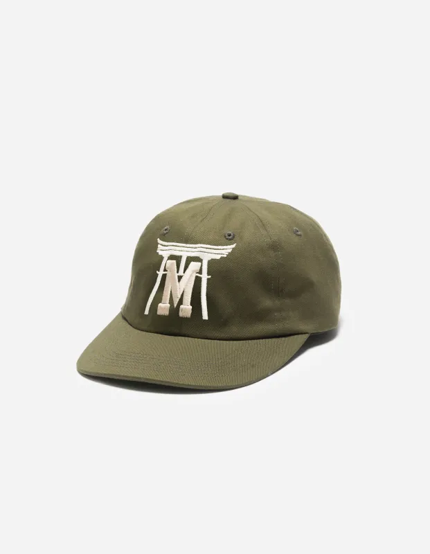7263 Temple M Okinawa 6 Panel Cap Olive OG-107F made by Maharishi