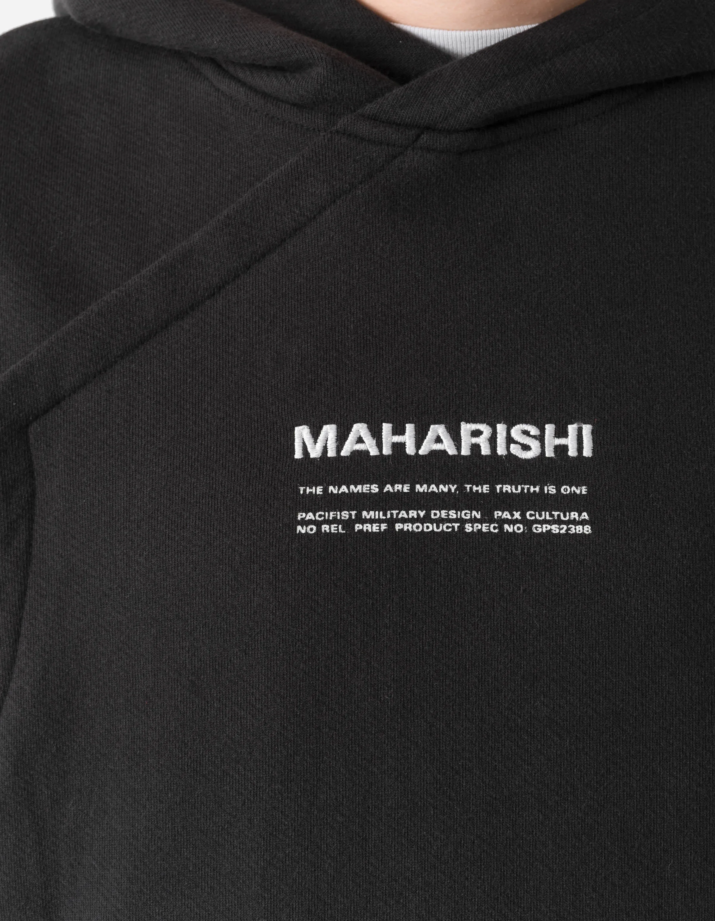 7270 Hooded Prayer Gilet Black sold by Maharishi product image thumbnail 3