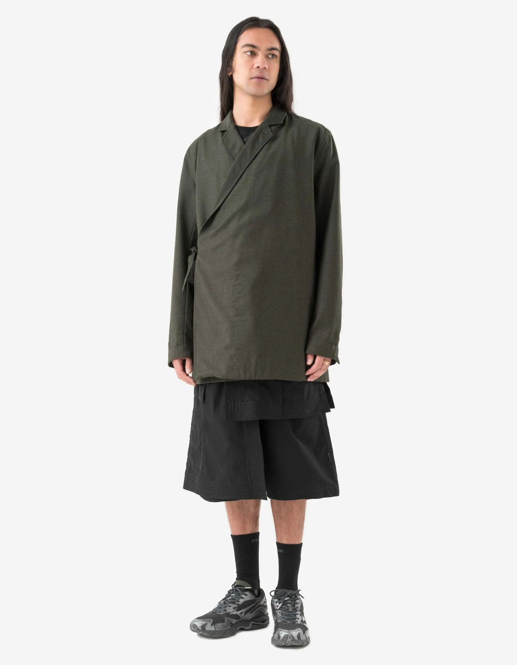 6056 Asym Hakama Shorts Black sold by Maharishi product image thumbnail 2