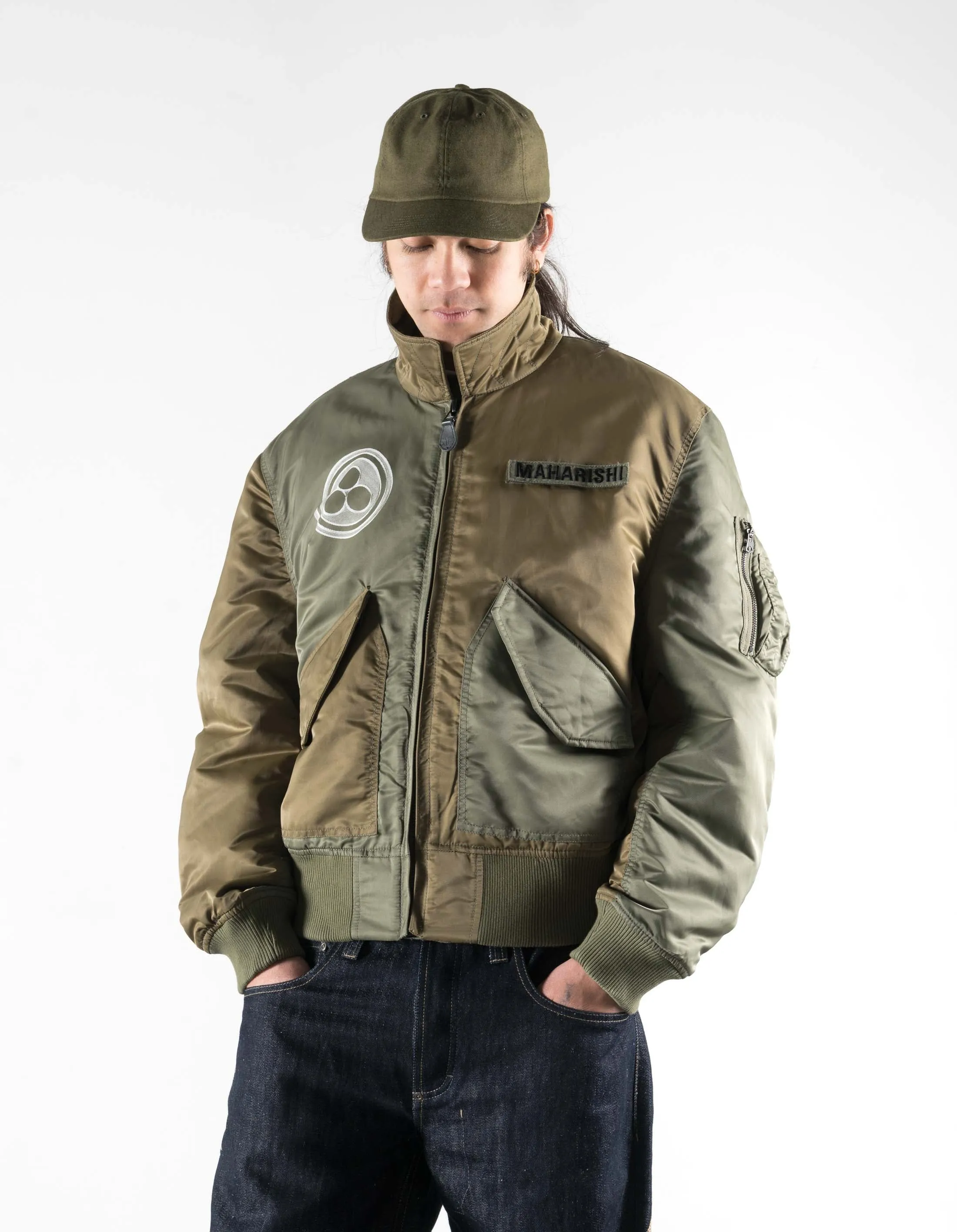 7367 Maha Peace Rally MA2 Jacket Olive/Khaki sold by Maharishi product image thumbnail 4