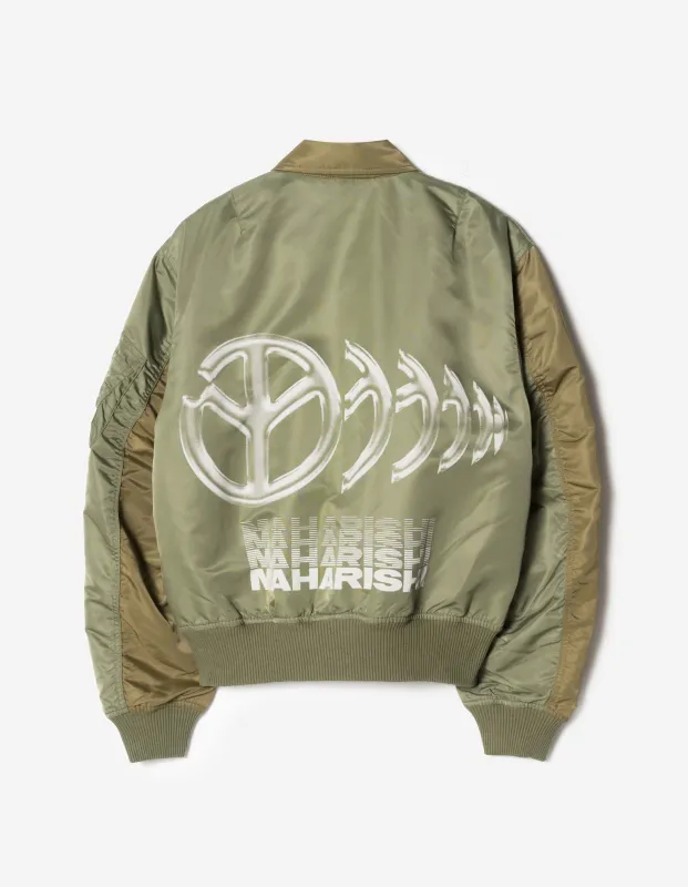 7367 Maha Peace Rally MA2 Jacket Olive/Khaki made by Maharishi