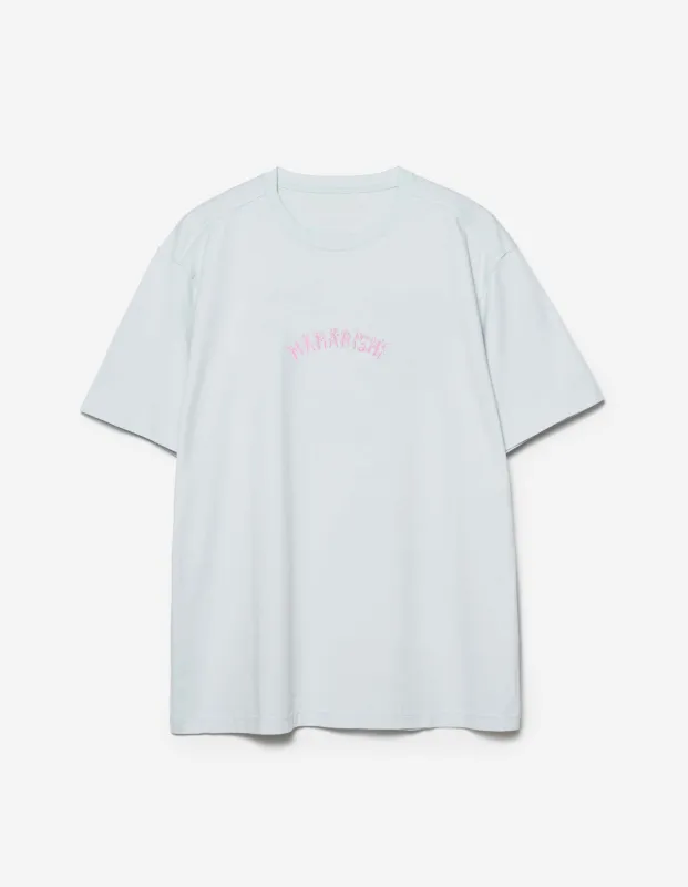 7391 Sakura S/S T-Shirt Ice Blue made by Maharishi