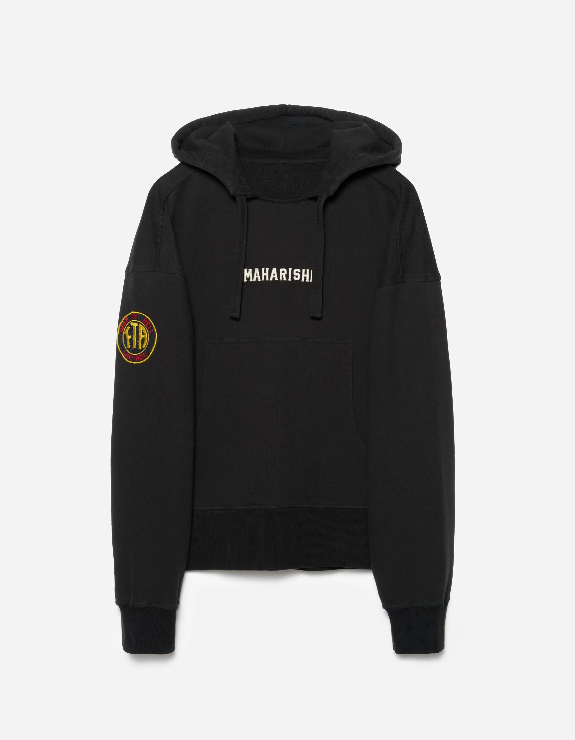 7244 Temple M Vintage Hooded Sweat Black sold by Maharishi product image thumbnail 2