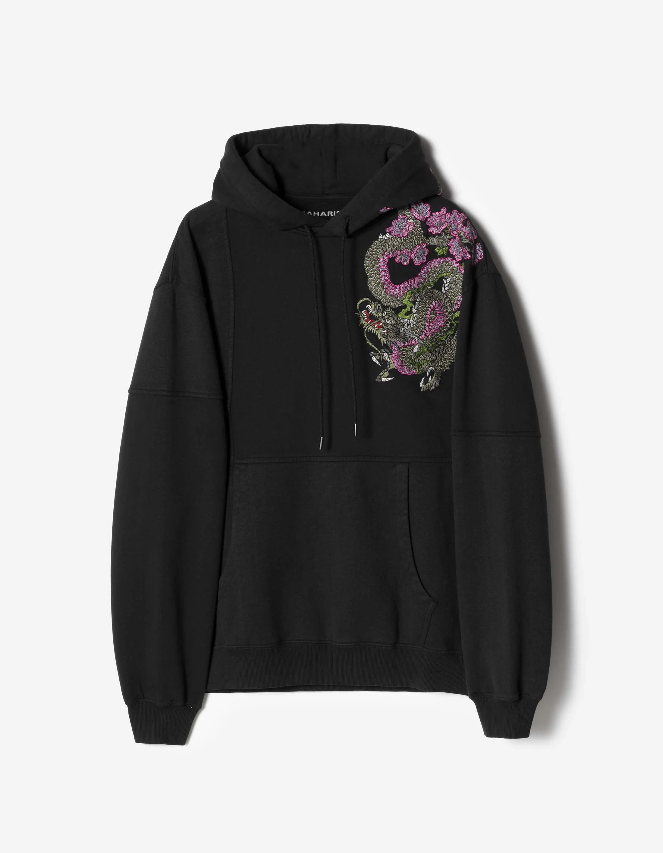 7362 Sakura Tugihagi Hooded Sweat Black sold by Maharishi