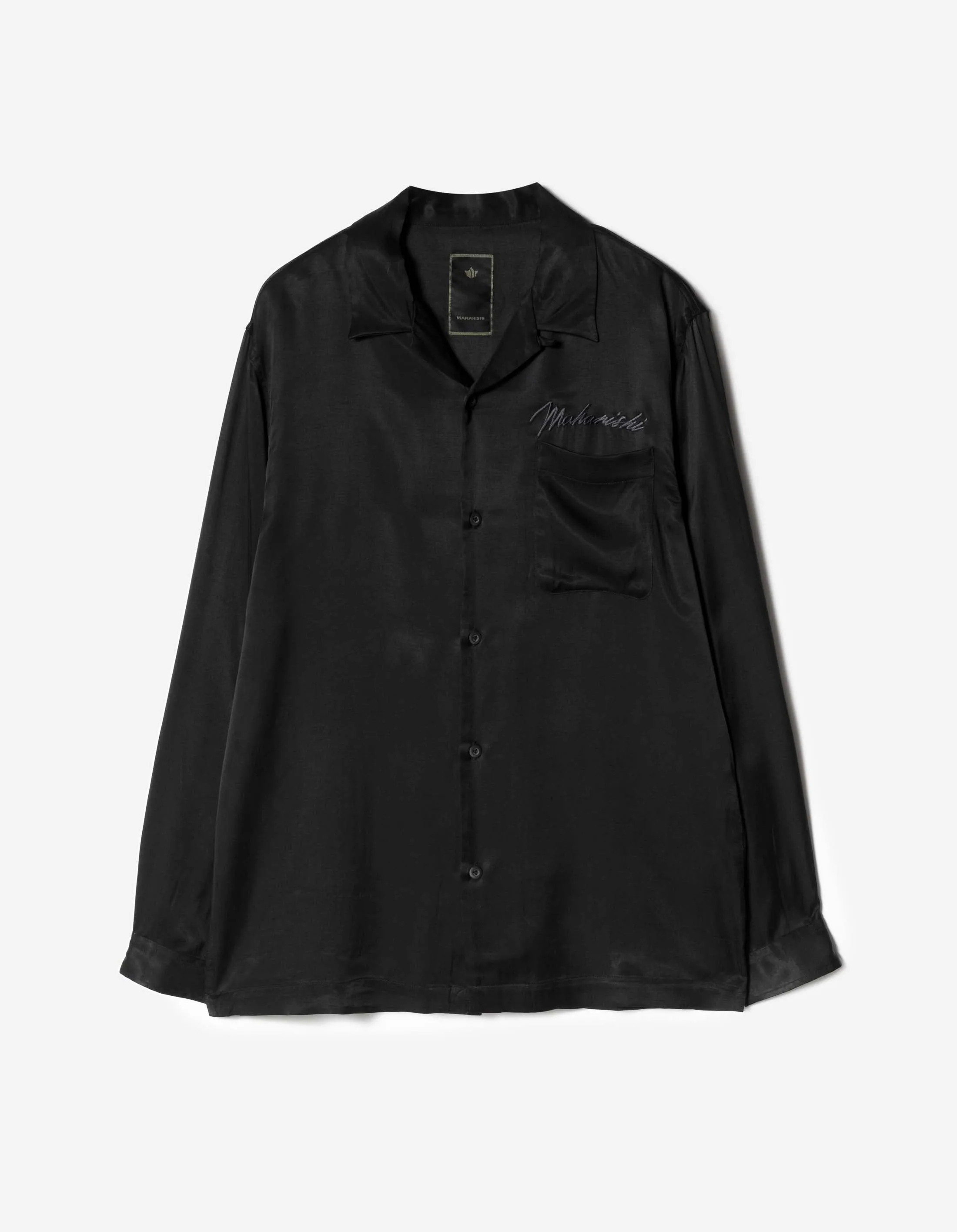 7365 Ascending Dragon Cupro Shirt Black sold by Maharishi product image thumbnail 2