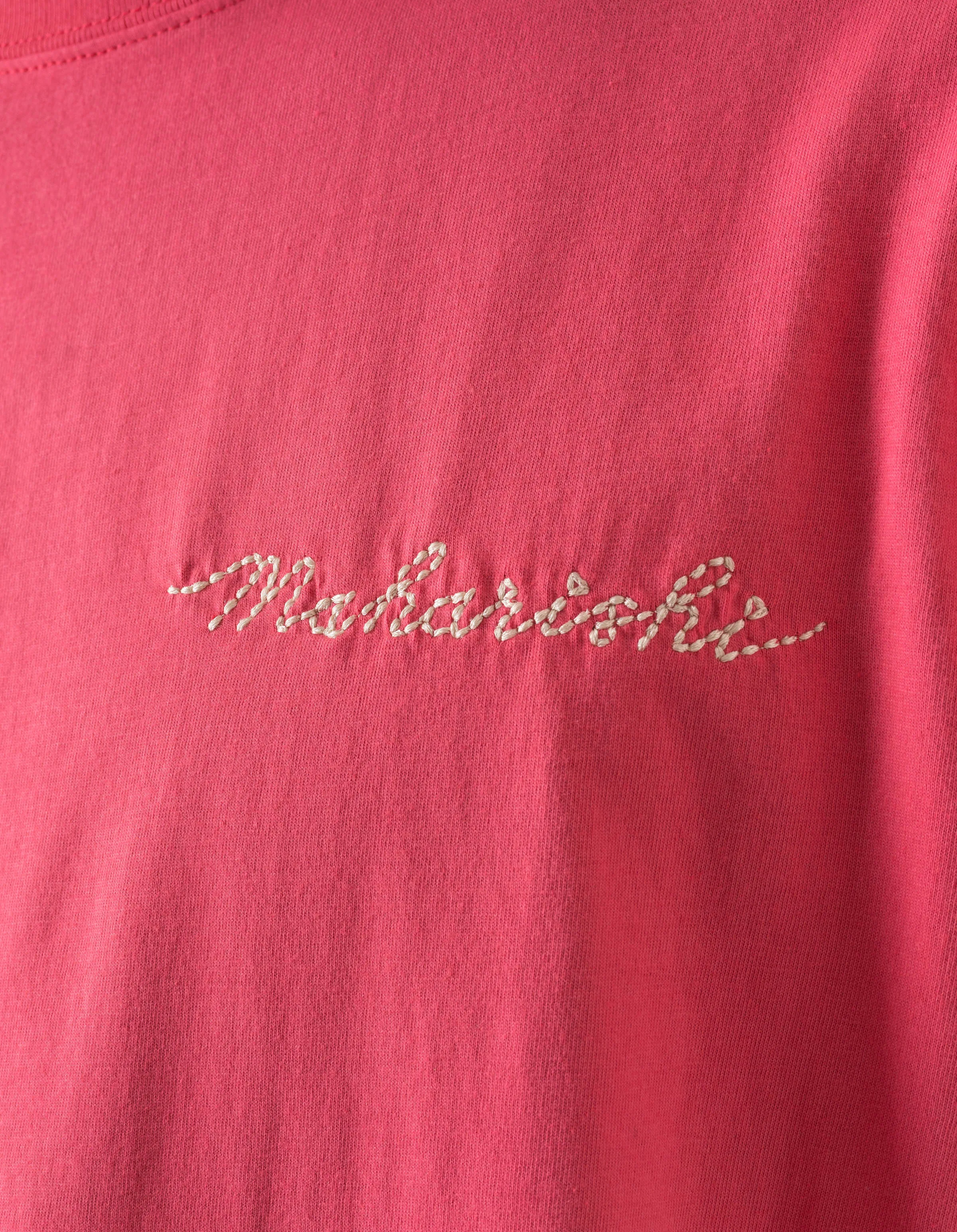 7586 Sashiko S/S T-Shirt Cerise sold by Maharishi product image thumbnail 5