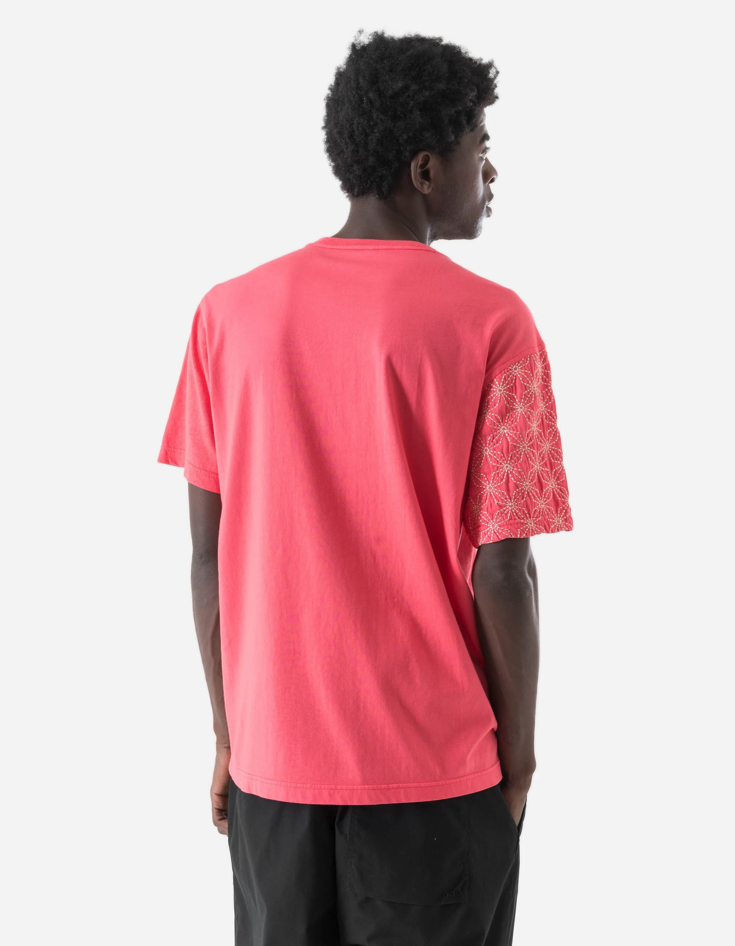 7586 Sashiko S/S T-Shirt Cerise sold by Maharishi product image thumbnail 3