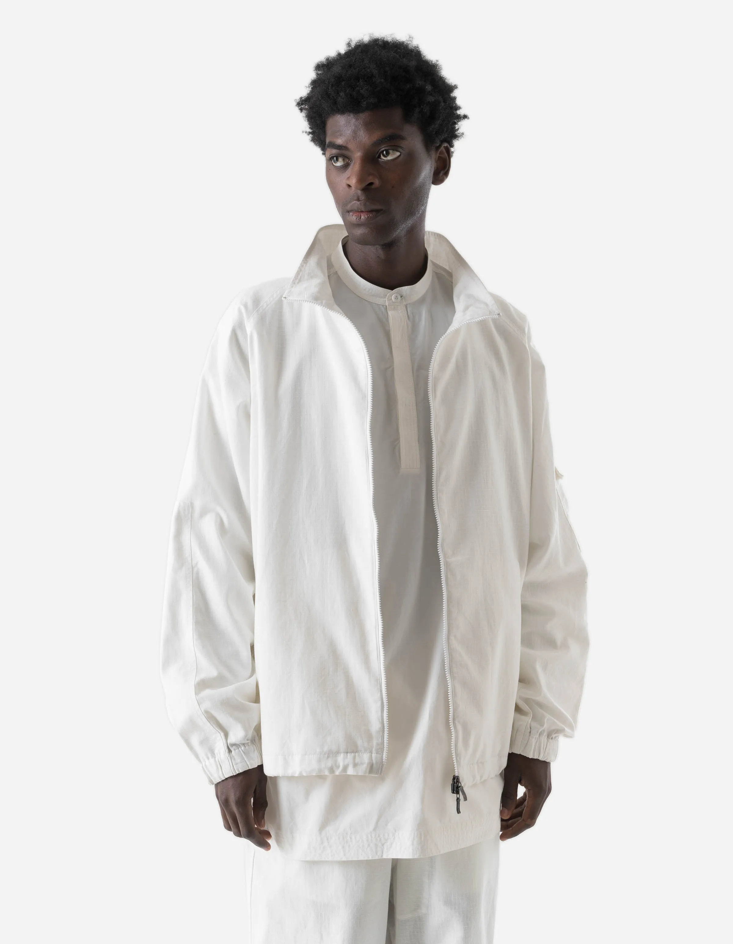 7566 Hemp Ripstop Track Jacket White sold by Maharishi product image thumbnail 3