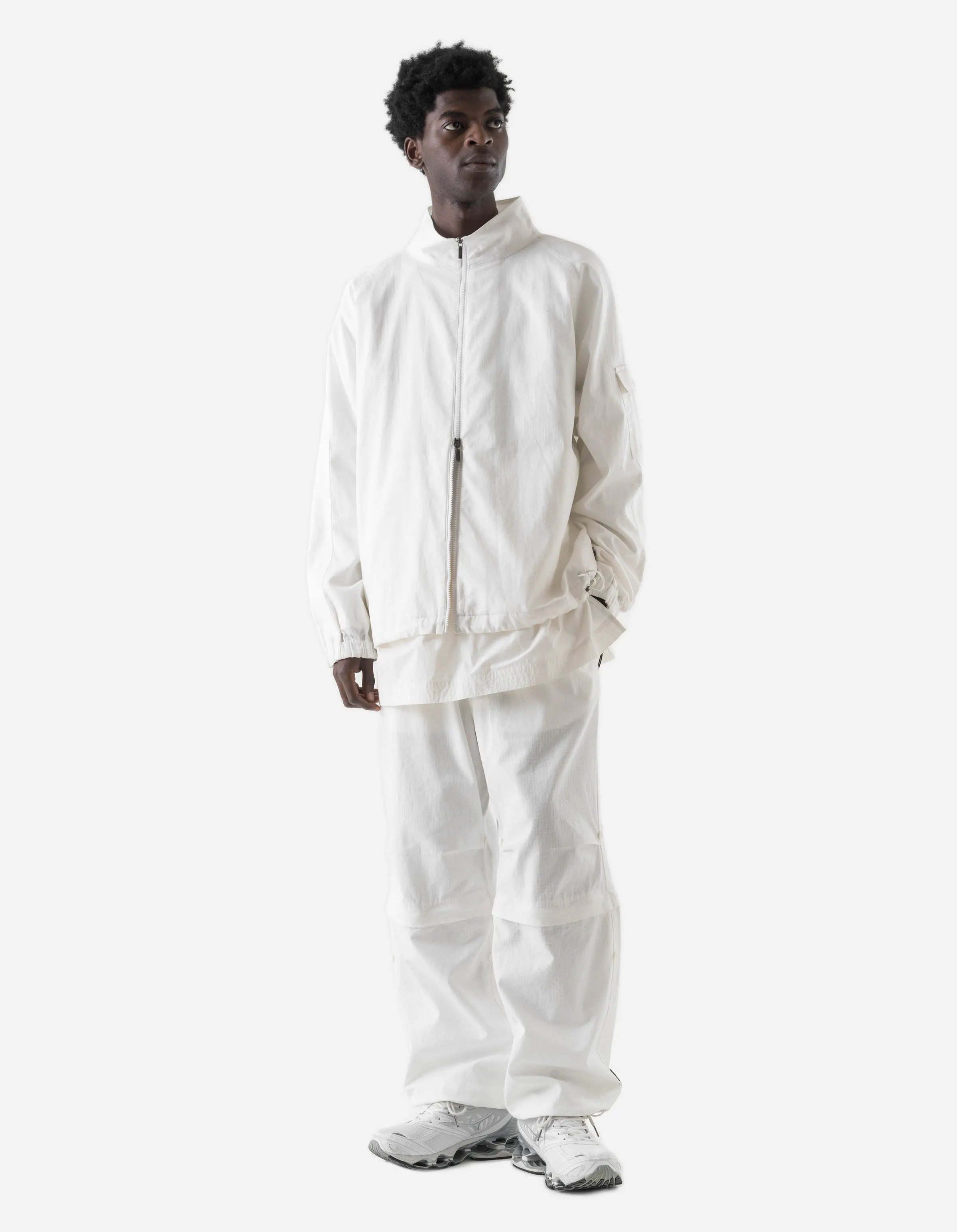 7566 Hemp Ripstop Track Jacket White sold by Maharishi product image thumbnail 4
