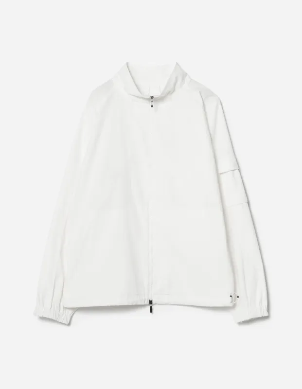 7566 Hemp Ripstop Track Jacket White made by Maharishi