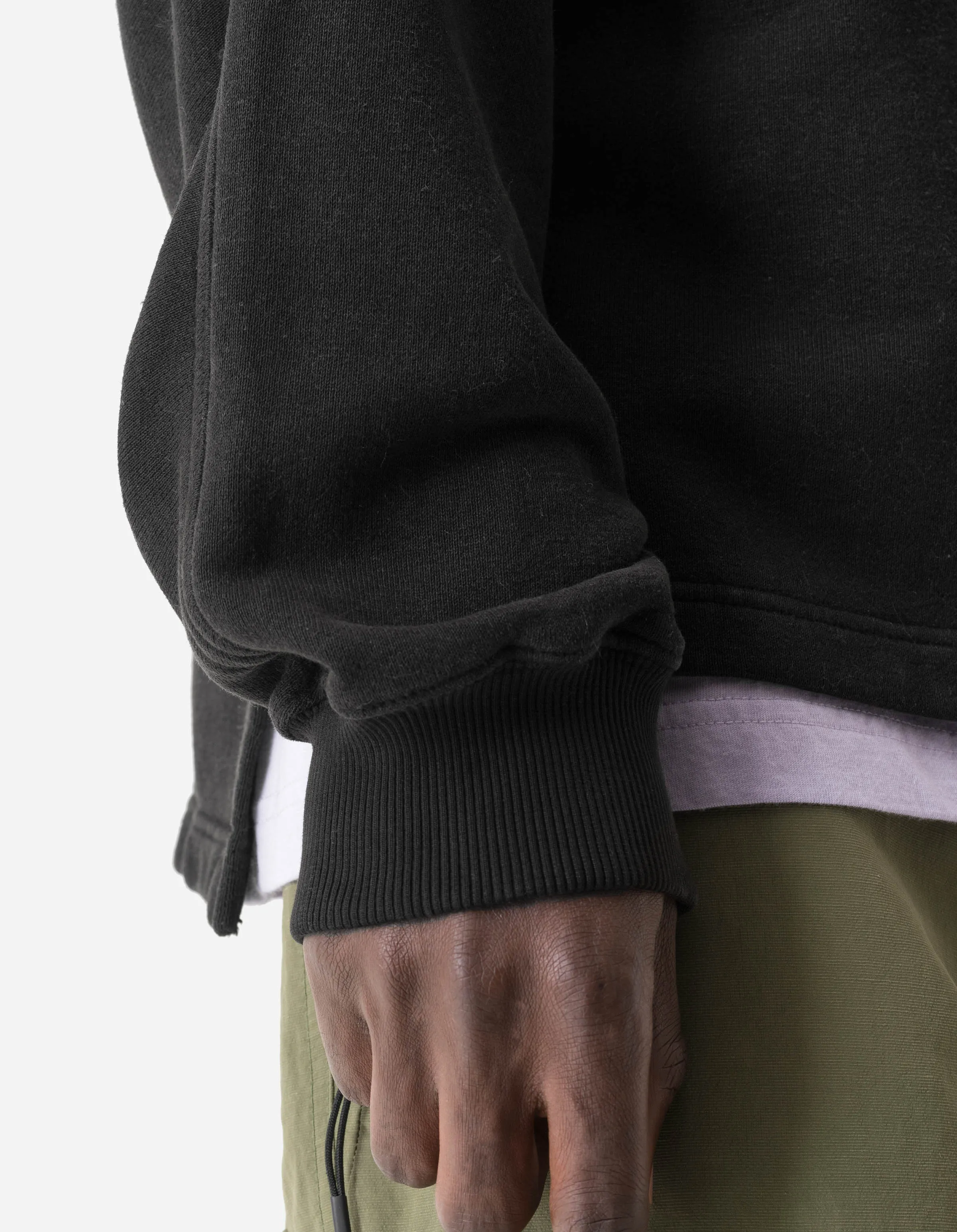 7565 Hemp Cotton Kurta Crew Sweat Black sold by Maharishi product image thumbnail 4