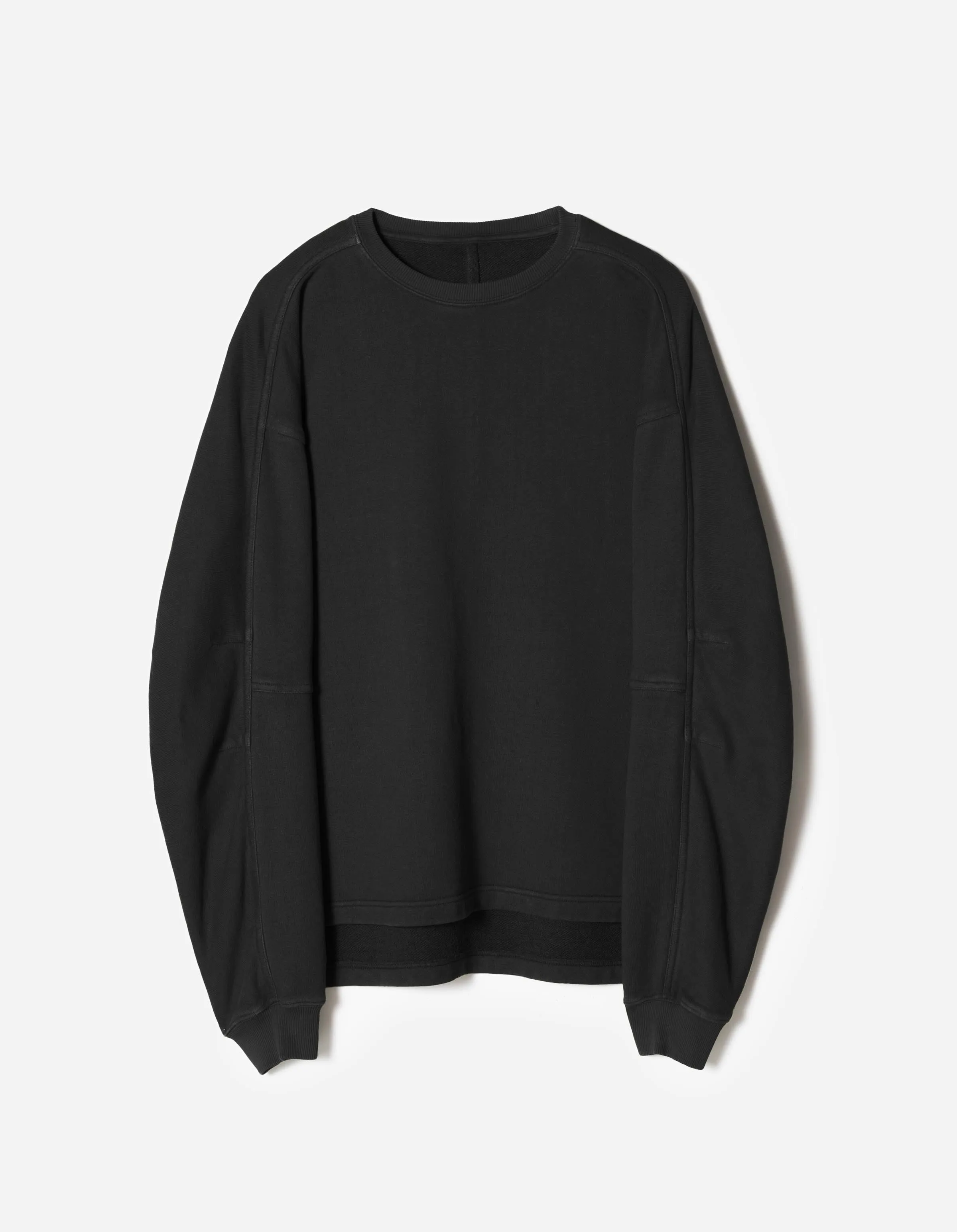 7565 Hemp Cotton Kurta Crew Sweat Black sold by Maharishi