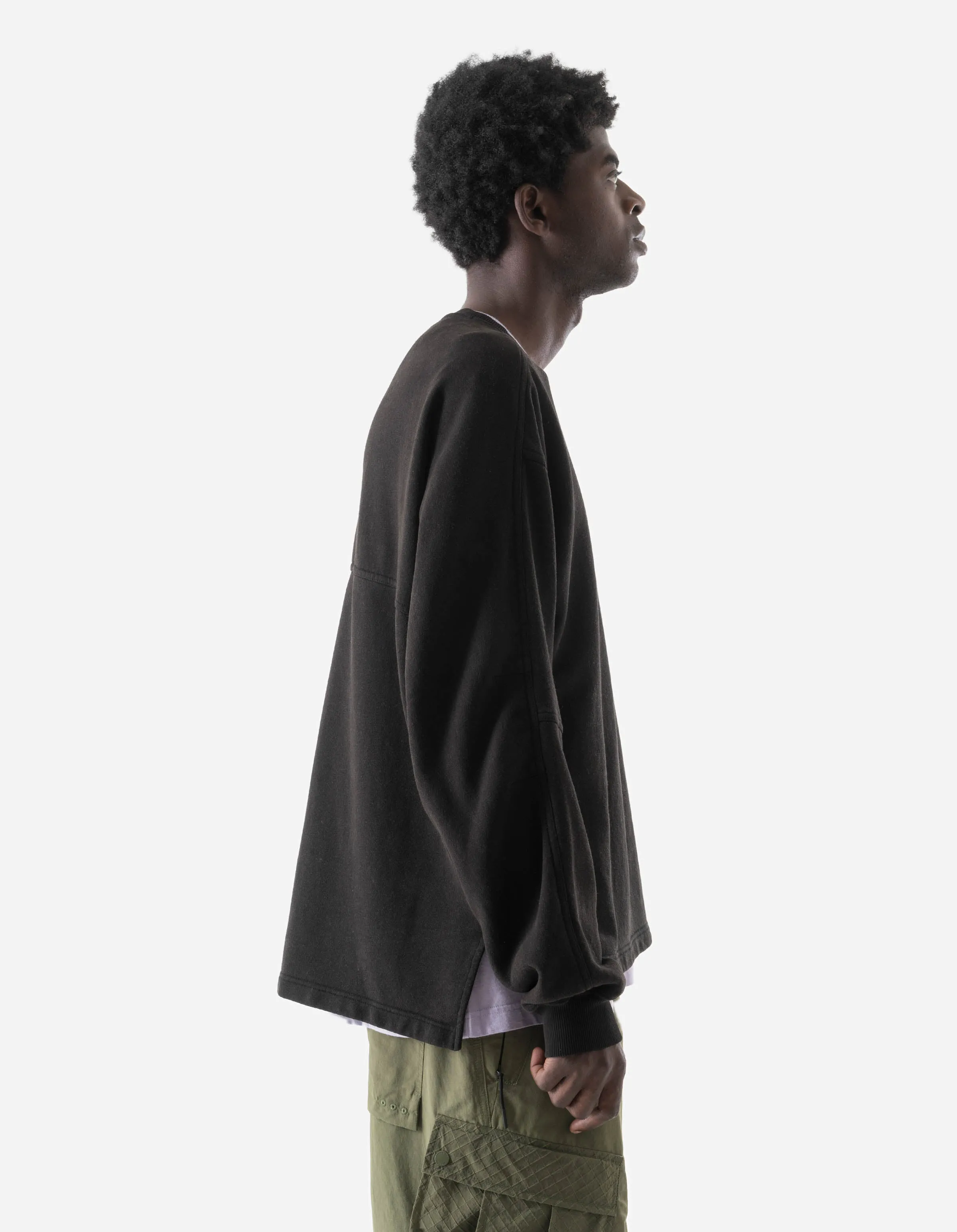 7565 Hemp Cotton Kurta Crew Sweat Black sold by Maharishi product image thumbnail 5