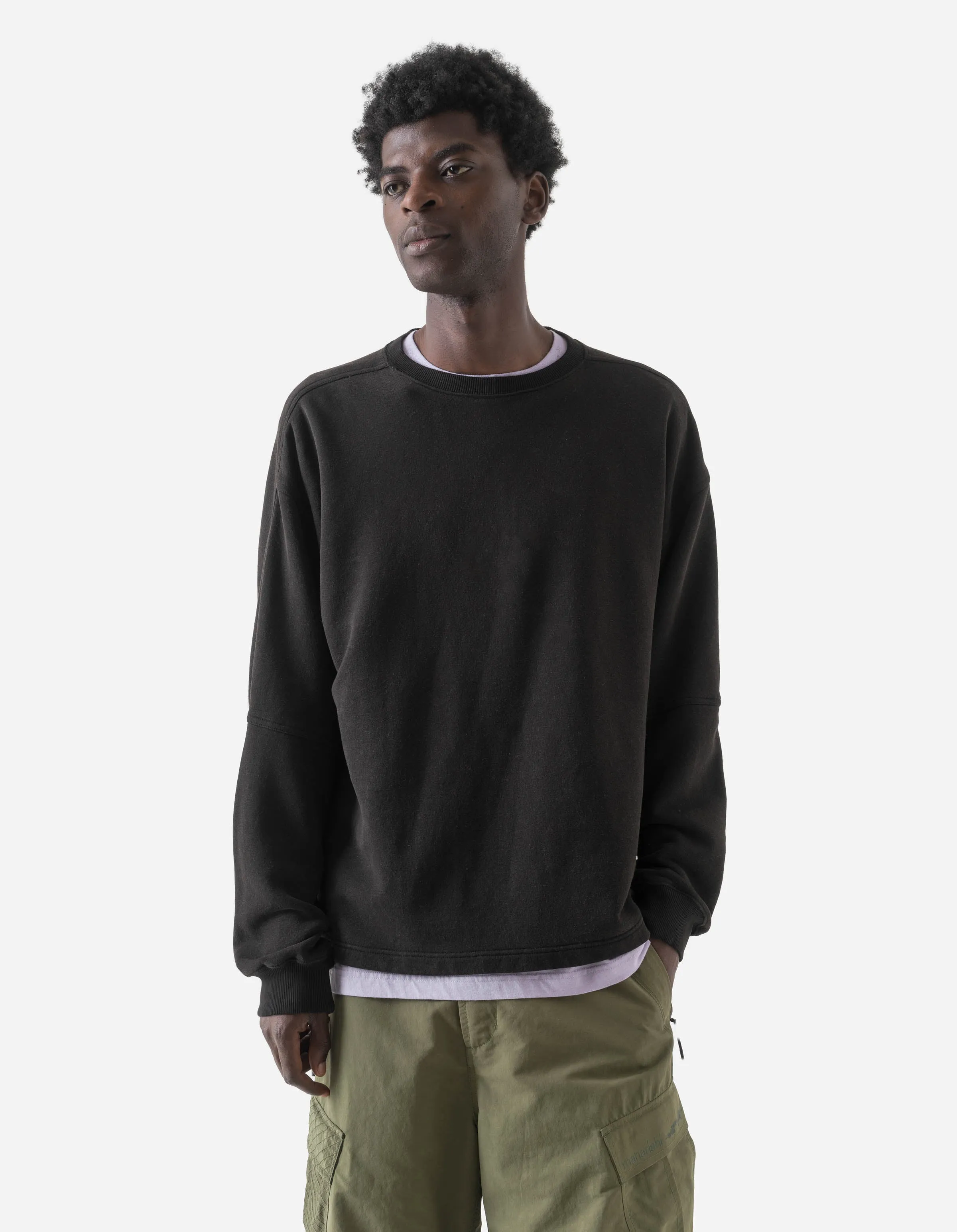7565 Hemp Cotton Kurta Crew Sweat Black sold by Maharishi product image thumbnail 2