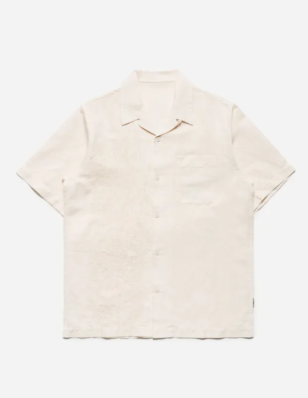 5078 Dragon Bamboo Hemp Shirt Ecru made by Maharishi